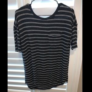 Black and white striped shirt